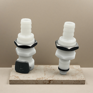 6.4 मिमी 9.5 मॉमॉड ट्यूबिंग नली बार्ब ptf त्वरित डिस्कनेक्ट होज ट्यूब कूलिंग पैनल माउंट बुलकेहेड न्यूमेटिक त्वरित फिटिंग - Product Image 3