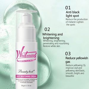 Private Label Own Logo Best Cheap Glowing Whitening Brightening Firming Skin Care Dark Skin Face Facial Day Cream - Product Image 3
