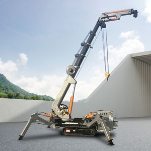 Mini-grue araignée compacte sur chenilles 3t 5t 8t, grue à flèche articulée hydraulique, diesel, électrique, CE Euro 5 EPA, avec flèche de reprise - Product Image 4