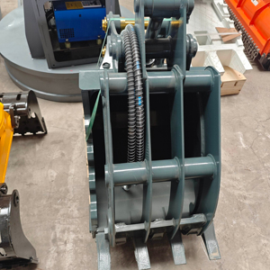 Pince de préhension multifonctionnelle pour godet d'excavatrice hydraulique, pour la manipulation de pierres, tuyaux, débris de bois et acier - Product Image 5