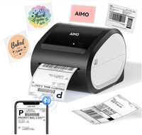Máquina de etiquetas de envío térmico de alta velocidad AIMO 4x6, impresora de etiquetas de paquetes térmicos directos, fabricante de etiquetas inalámbrico de escritorio