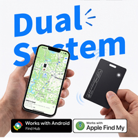 Localizador de Tarjetas Global Personalizado con Logotipo OEM, Ligero (13g), Resistente al Polvo, Compatible con iOS y Android, para Viajes de Negocios