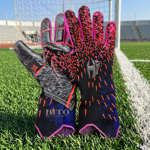 Cheap Price American Football Goalkeeper <b>Gloves</b> Custom Made Neoprene Latex Hook and Loop Closure High Quality - Product Image 4