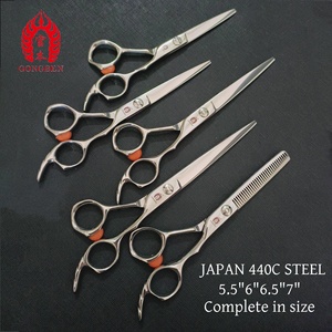 GONG BEN GTL Japan 440C Steel 6 Inch Ciseaux de <span class=keywords><strong>coupe</strong></span> de cheveux Ciseaux amincissants Ensemble de coiffure <span class=keywords><strong>Coupe</strong></span> de cheveux Garniture de cheveux <span class=keywords><strong>Coupe</strong></span> de cheveux Barber - Product Image 2
