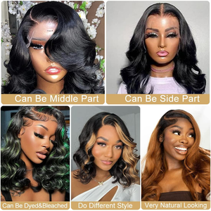 วิกผมแท้แบบลูกไม้ด้านหน้าสีส้มขิง ขนาด 30 นิ้ว 13x4 ลอนคลายสไตล์บราซิลสำหรับผู้หญิง 13x6 HD แบบไม่ต้องใช้กาว พร้อมผมที่ถอนมาแล้ว - Product Image 3