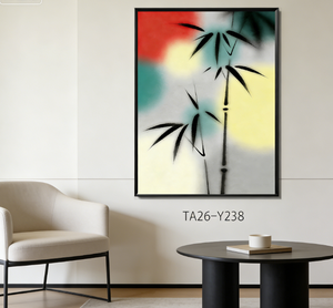 <span class=keywords><strong>Tableau</strong></span> mural en toile de bambou, peinture orientale moderne sur le thème du bambou <span class=keywords><strong>pour</strong></span> salon, <span class=keywords><strong>chambre</strong></span> <span class=keywords><strong>à</strong></span> <span class=keywords><strong>coucher</strong></span>, décoration intérieure - Product Image 2