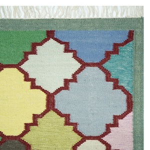 Tapis en laine de haute qualité pour la décoration de la maison, couleur unie, antidérapant, antibactérien, fait à la main, moderne, à poils plats, tapis en laine de luxe - Product Image 3