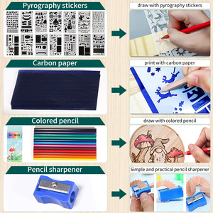 YIHUA 947-III Bois <span class=keywords><strong>kit</strong></span> 47/48/86 PIÈCES À Souder <span class=keywords><strong>Pyrogravure</strong></span> Stylo BRICOLAGE Créatif Outils Température Réglable - Product Image 5