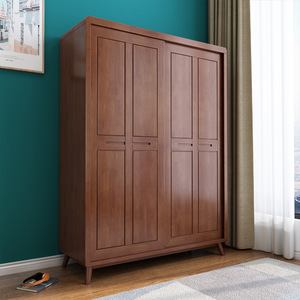 Nordic <b>Solid</b> <b>Wood</b> <b>Wardrobe</b> Sliding Door 20747523668 Easy Assemble Bedroom Storage Children Adults Elderly - Product Image 3