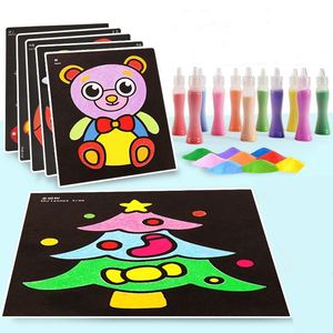 ของเล่นวาดภาพระบายสีทรายสี12/18/24สีสำหรับเด็กให้เป็นของขวัญ - Product Image 3