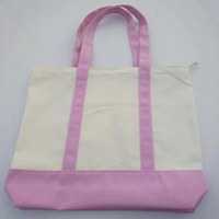 Bolsa de Lona Grande Ecológica con Asa Larga, Cierre de Cremallera, Estampado de Letras, Logotipo Personalizado, Modelo -028