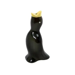 sevimli küçük penguen siyah seramik pasta kuş - Product Image 1