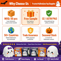 Southpeak Toy Squishy Fantôme d'Halloween en TPR souple à rebond lent, Kawaii, anti-stress, vente en gros, boîte cadeau incluse, 2 styles