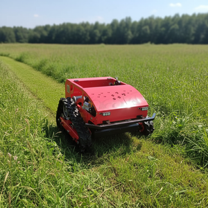 PUERFU Tondeuses à gazon télécommandées nouvelle génération sur chenilles, moteur 600W, surveillance à distance, résistantes aux travaux intensifs et aux nids-de-poule - Product Image 1