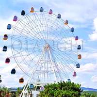 Parc d'attractions extérieur 30m Grande roue Prix Équipement Manèges Chine Grande roue Manèges