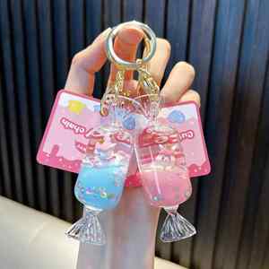Trending Hot Products <b>Floating</b> Unicorn Liquid Keychain Bag Pendant - Product Image 4