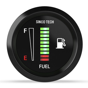 SINCO TECH 52MM Fuel Gauge LED Digital Fuel Level Indicator for Car Modification Universal 12V <b>Auto</b> <b>Meter</b> - Product Image 5