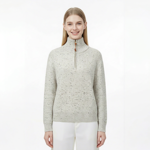 Pull en laine mérinos de qualité supérieure personnalisé en gros pour hommes, à manches longues, décontracté, tricoté, fabricant OEM, manches complètes - Product Image 1