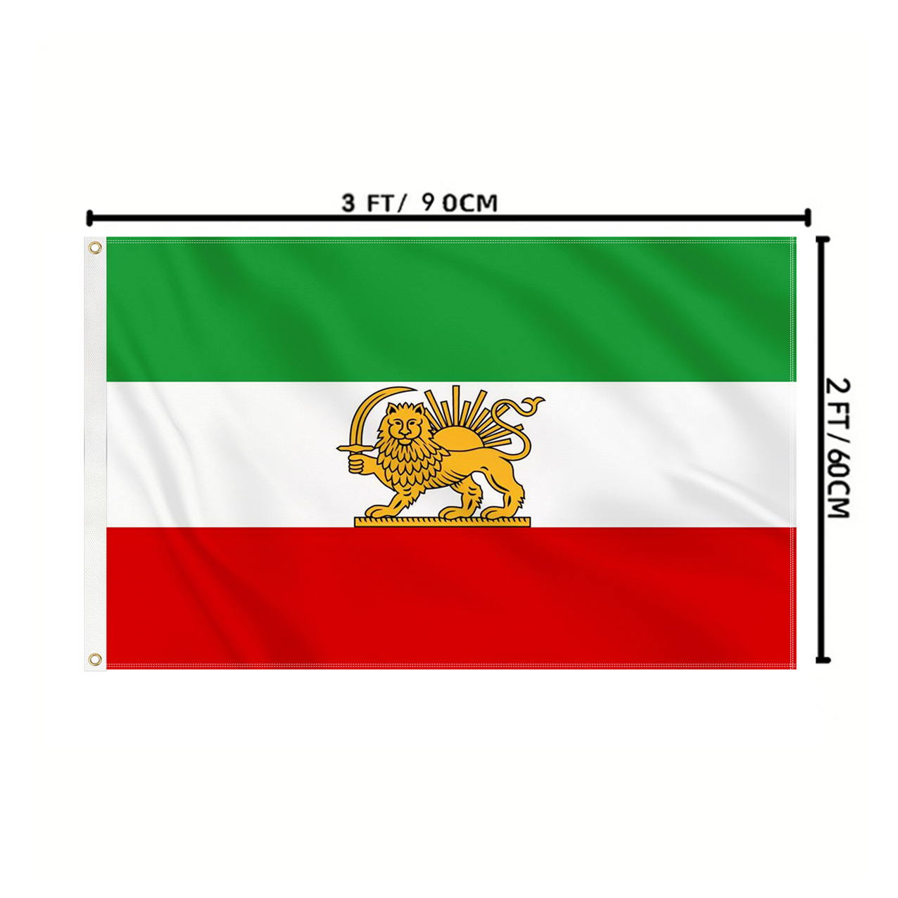 Bandera Pahlavi iraní 90*60cm