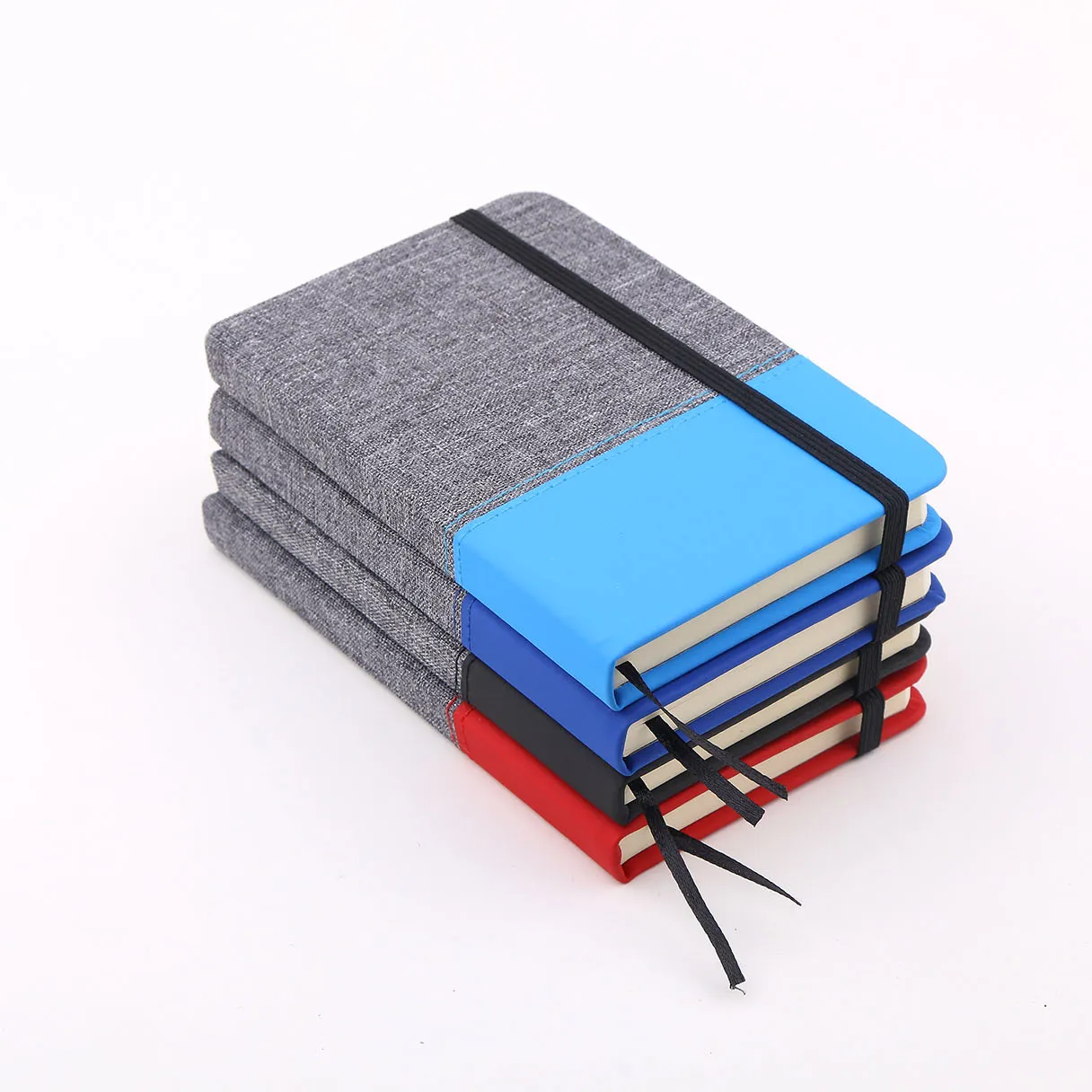 Notebook kulit daur ulang dengan RPET dibungkus hard cover notebook notebook dengan pita bookmark
