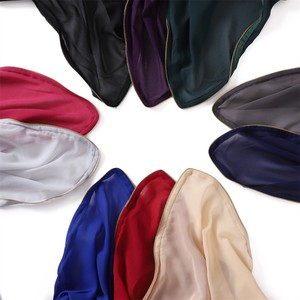 Vente chaude femmes longue en mousseline de soie Hijab diamant griffe chaîne et perle Modal écharpe en gros malaisie indonésie populaire moyen-orient - Product Image 5