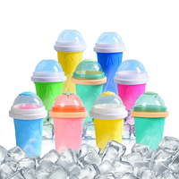 Gobelet Magique pour Slushie Congelée TIK TOK, Gobelet à Presser en Silicone de Qualité Alimentaire