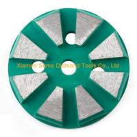 Disque de meulage en béton à 10 segments avec trois trous de 9 mm, disques de meulage diamantés pour meuleuse à béton ASL