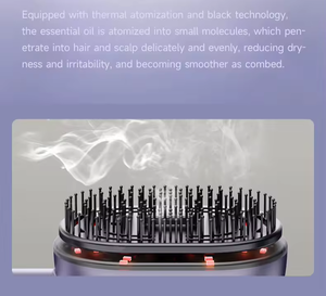 Phenitech Massage kamm mit ätherischem Öl Neuer aktueller <span class=keywords><strong>Meridian</strong></span> mit roter und blauer Lichttherapie Elektrischer Massage kamm 2 Gänge - Product Image 6