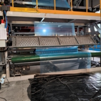 Film de serre PO 7 couches 150 microns, largeur 5m, rouleau de 50m en stock, anti-goutte, résistant aux UV, film de couverture agricole, direct usine