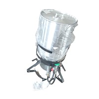 YUESHEN Barbecue suspendu en fonte sur mesure pour rôtir la dinde et les cuisses d'agneau, sans fumée, en acier inoxydable épais, pour charbon de bois