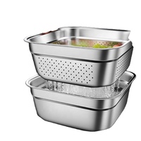 Passoire à légumes en acier inoxydable, bol à salade en métal de Restaurant, Logo personnalisé, passoire à légumes, passoire de cuisine, nouvel arrivage 2023