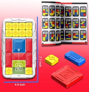 Giảm giá 2 PK thách thức trượt Bảng khối Trò chơi câu đố cho trẻ em thông minh bỏ chặn 500 + san lấp mặt bằng siêu trượt trò chơi - Product Image 4