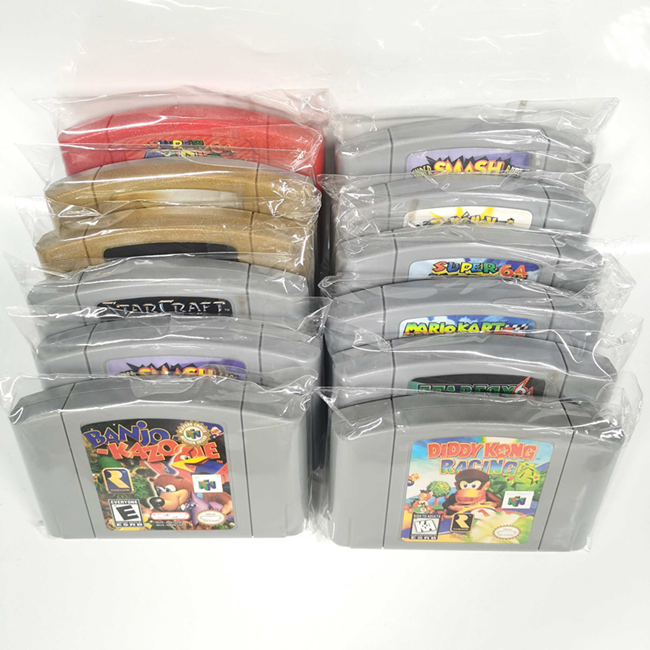 US/EUR Version Retro N64 Game Accessories GoldenEye 007 Game Card for  Nintendo 64 Game Cartridges Golden Color