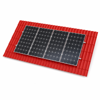 Système de montage solaire pour toiture, système de fixation de panneaux solaires pour toiture en tuiles, installation photovoltaïque