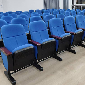 Sièges pliables modernes et minimalistes en tissu bleu pour auditorium, salle de conférence, théâtre, école et <span class=keywords><strong>bureau</strong></span> à domicile - Product Image 3