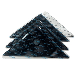 Triangle Carpet Non-slip Adhesive Stickers Washable Reusable Rug Gripper PU Mat Patch Tape <b>Tile</b> Floors Carpets <b>Corners</b> Pad - Product Image 2