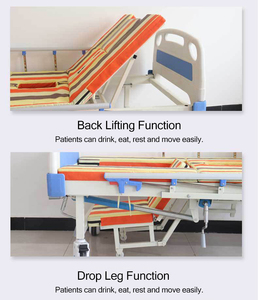 Usine en gros <span class=keywords><strong>acheter</strong></span> soins à domicile manuel multifonction hôpital médical lit de soins infirmiers - Product Image 3