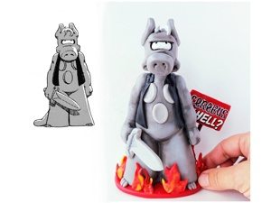 Figurine de personnage d'anime en argile faite à la main OEM ODM, jouet artistique 3D personnalisé, cadeau pour les fans - Product Image 4