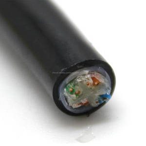 305m double couche veste 2pr 4pr <span class=keywords><strong>rj45</strong></span> rj11 réseau rempli de gelée utp cat6 câble extérieur - Product Image 4