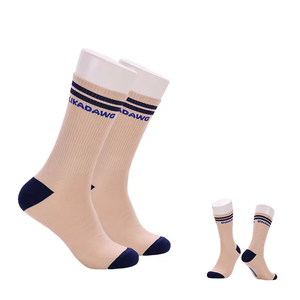 Wholesale OEM Custom Knitted Breathable Crew Sport <b>Socks</b> Casual Pattern Custom Logo Cotton <b>Socks</b> High Quality - Product Image 1
