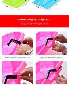 Luges à neige en plastique écologiques en caoutchouc HDPE pour enfants en gros d'usine - Product Image 6