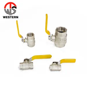 PN20 400WOG Forged Body Nickel Plated Gas Brass Ball Valve Price List