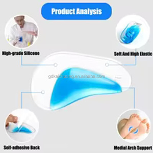 Semelles orthopédiques pour enfants, soutien de la voûte plantaire, semelles en silicone pour enfants, pied plat, correcteur de pied plat, coussin de chaussure, insert en <span class=keywords><strong>gel</strong></span>, coussin orthopédique - Product Image 6