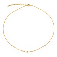 Vente en gros de demi-chaîne en forme de O en acier inoxydable avec fermoir mousqueton pour la fabrication de bijoux bracelet et collier à faire soi-même
