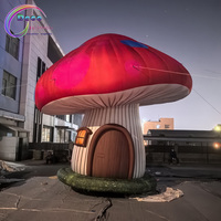 Cabane gonflable géante LED en forme de champignon, décoration sur le thème des contes de fées pour soirées, événements et festivals