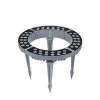 Lampu Sorot LED SYA-619-10 untuk Pohon, Tahan Air, Warna-warni, Tegangan Tinggi, Model Cincin untuk Penerangan Tiang