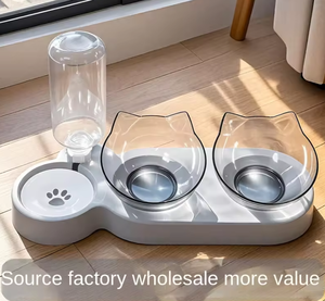 وعاء مزدوج أوتوماتيكي للشرب والتغذية للكلاب والقطط مع شحن ذاتي، مقاوم للرطوبة، مصنوع من البولي بروبيلين والبولي كربونات، أدوات للحيوانات الأليفة، الأكثر مبيعًا لعام 2026 - Product Image 5