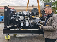 Générateur diesel portable à châssis ouvert 25 kVA 20 kW 400 V, moteur Yuchai, démarrage automatique ATS, refroidissement par eau, pour usage industriel et commercial