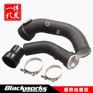 Intake Manifold Kit For Bmw 335i N55 Aluminum Alloy Black Interior <b>Silver</b> Design With <b>Clips</b> New Replacement Part - Product Image 5