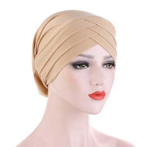 <span class=keywords><strong>Yomo</strong></span>, turbantes de algodón para mujer al por mayor con perla, último diseño, turbante Hijab, característica protectora para musulmanes - Product Image 4